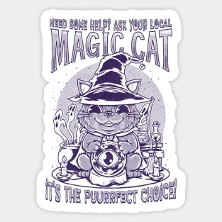 MAGIC CAT - lines Sticker